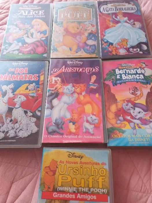 Clássico da walt Disney VHS em português originais