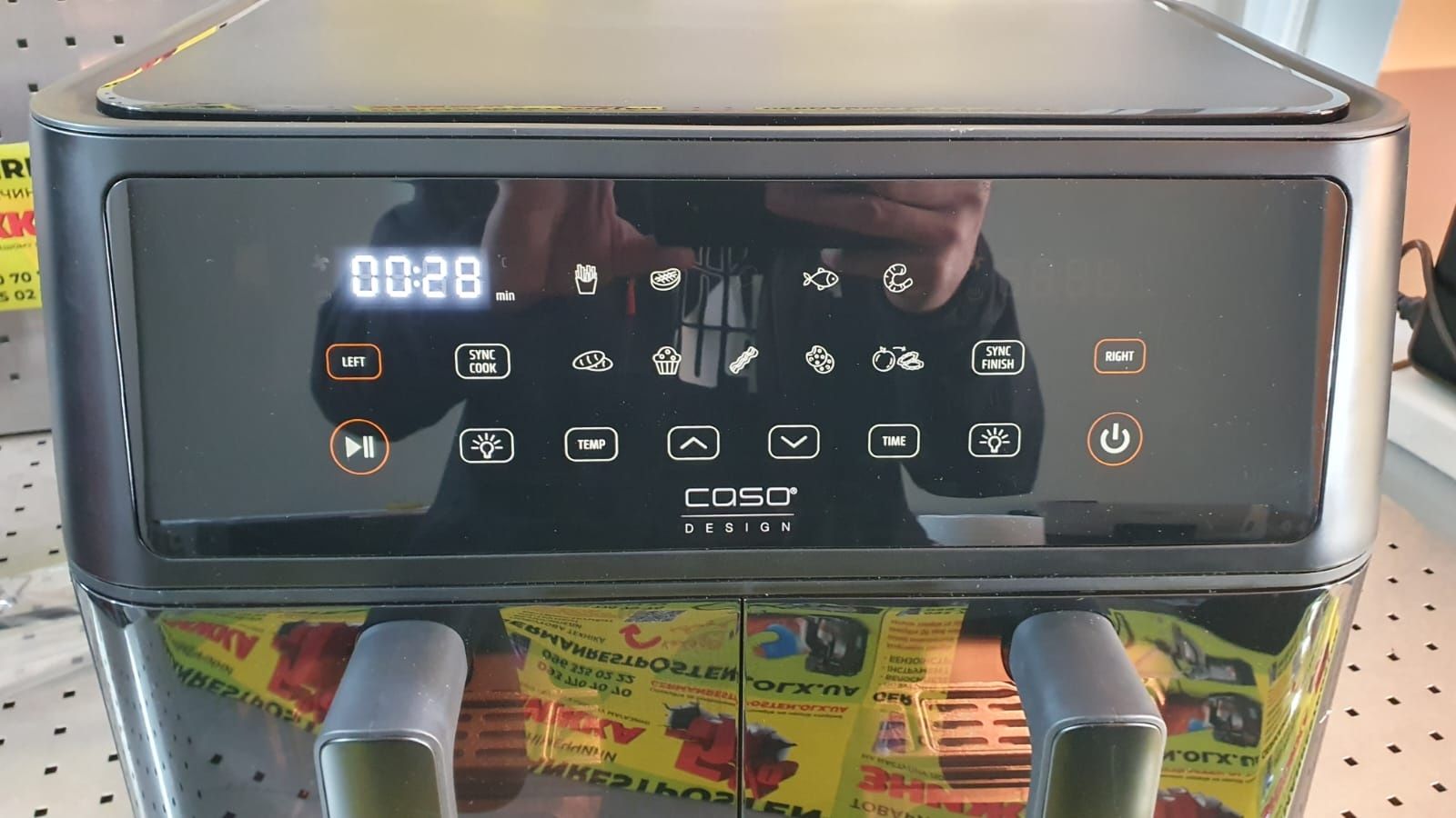Подвійна аерофритюрниця мультипіч Caso Design Dual Airfryer