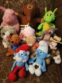 М'які іграшки: свинка, слоник, коровка, котик, смурфи, маус, Балу, Пух