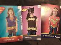 Nowe kostiumy supergirl, batgirl wonderwomen roz 104/116 l