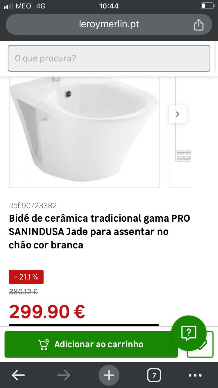 Bide sanindusa nunca usado