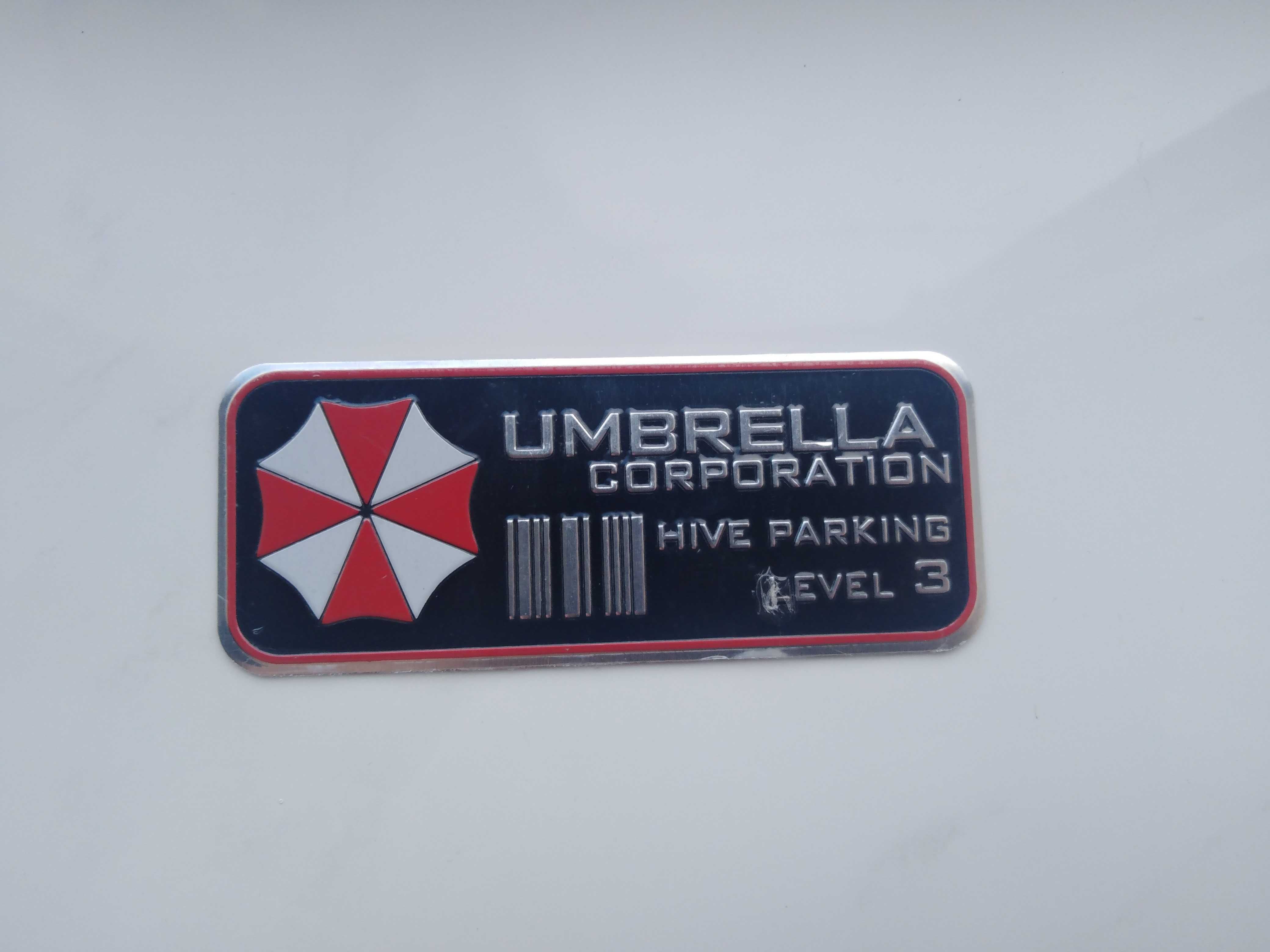 Autocolante Resident Evil Umbrella Corporation Hive Parking Level 3