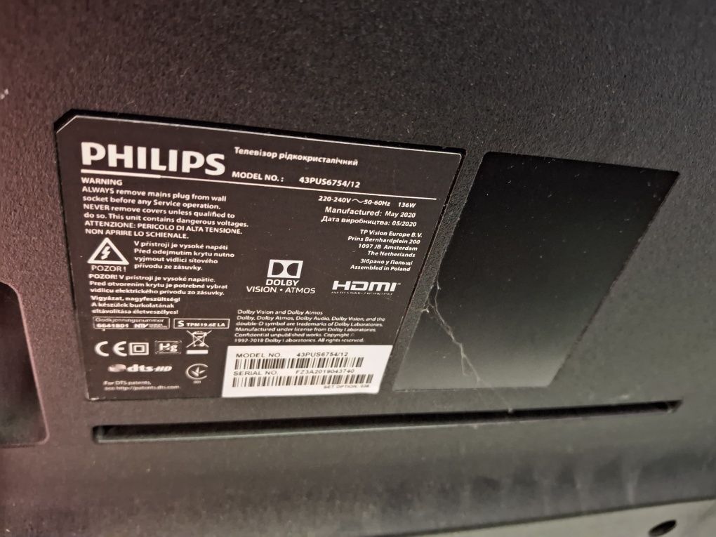 Philips 43PUS6754/12 – 43" 4K UHD