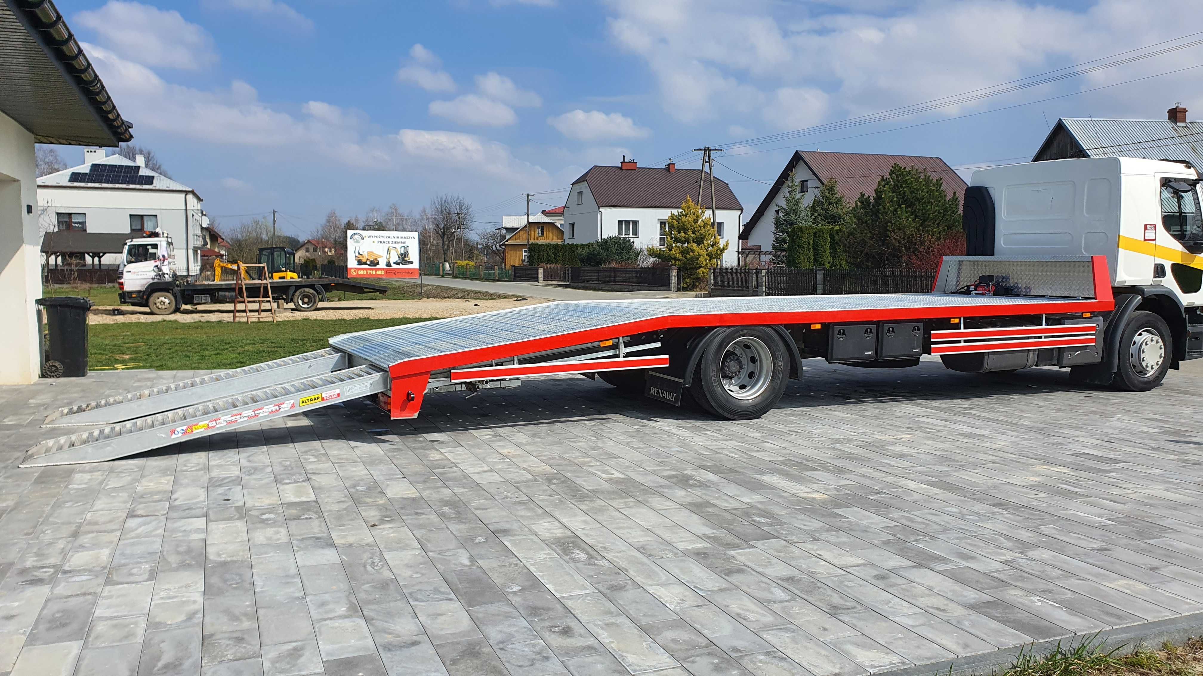 Renault Gama D18 17r auto laweta nowy najazd pomoc drogowa Volvo FE