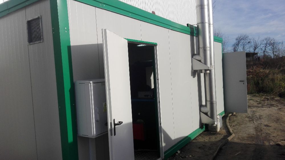 kontener grzewczy  wynajem ogrzewanie beton betoniarnia kotłownia