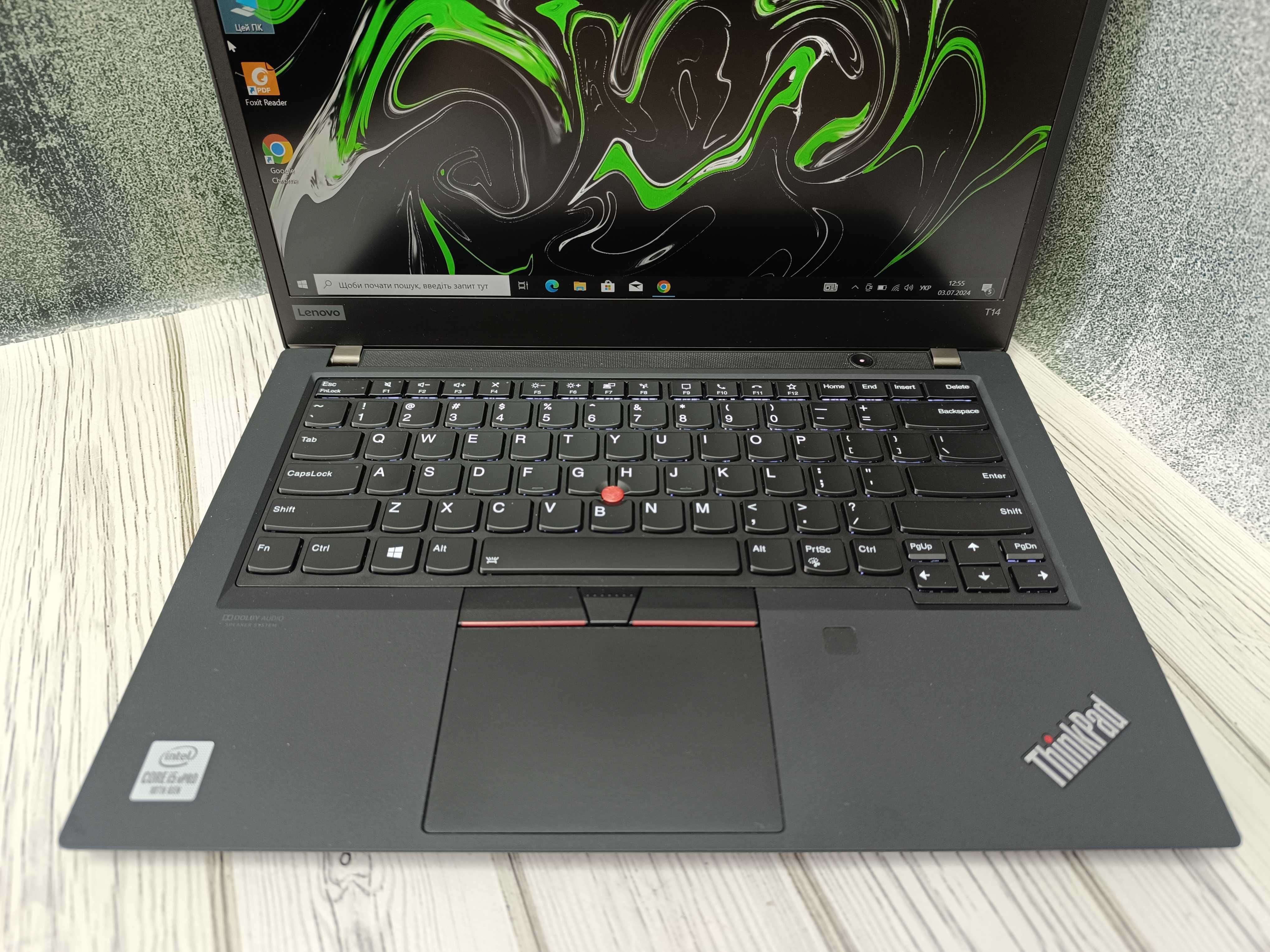 Ноутбук Lenovo ThinkPad T14 Gen 1 14" IPS FHD\i5-10310U\16 GB\SSD256GB