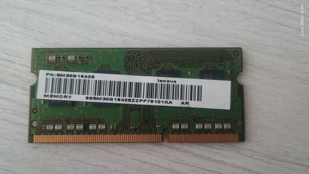 ОП до ноутбука ddr3 4gb