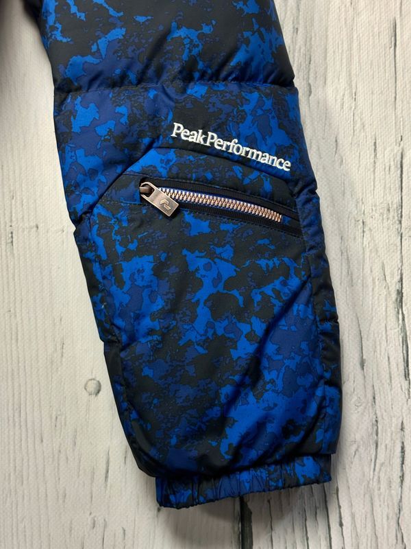 Peak Performance Narciarska Kurtka Puchowa Męska Pikowana Kamuflażowa