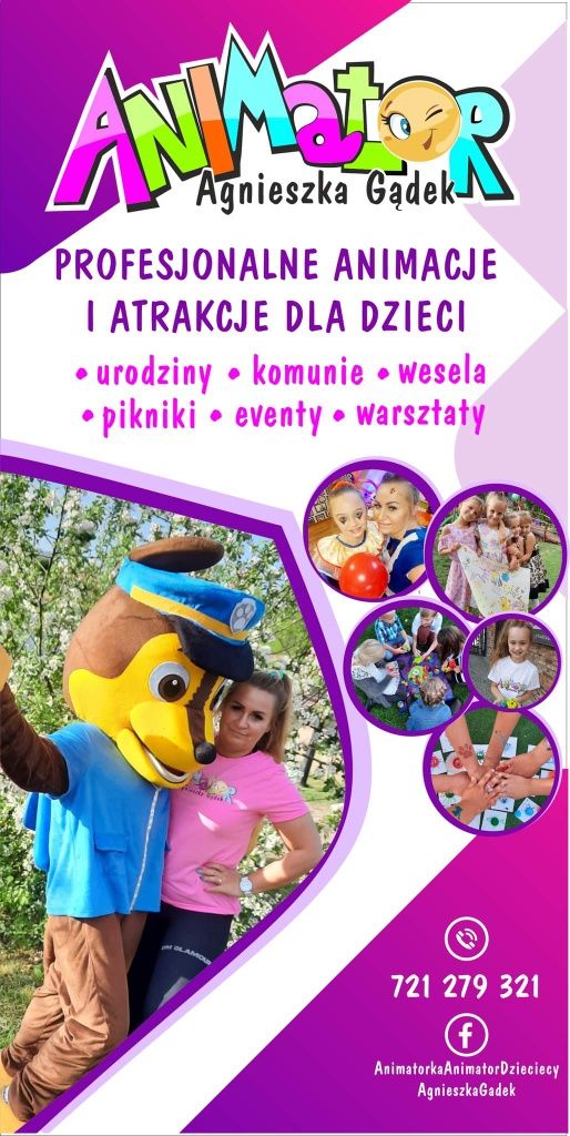 Animacje Dla Dzieci Urodzinki, komunie, wesela, festy, pikniki