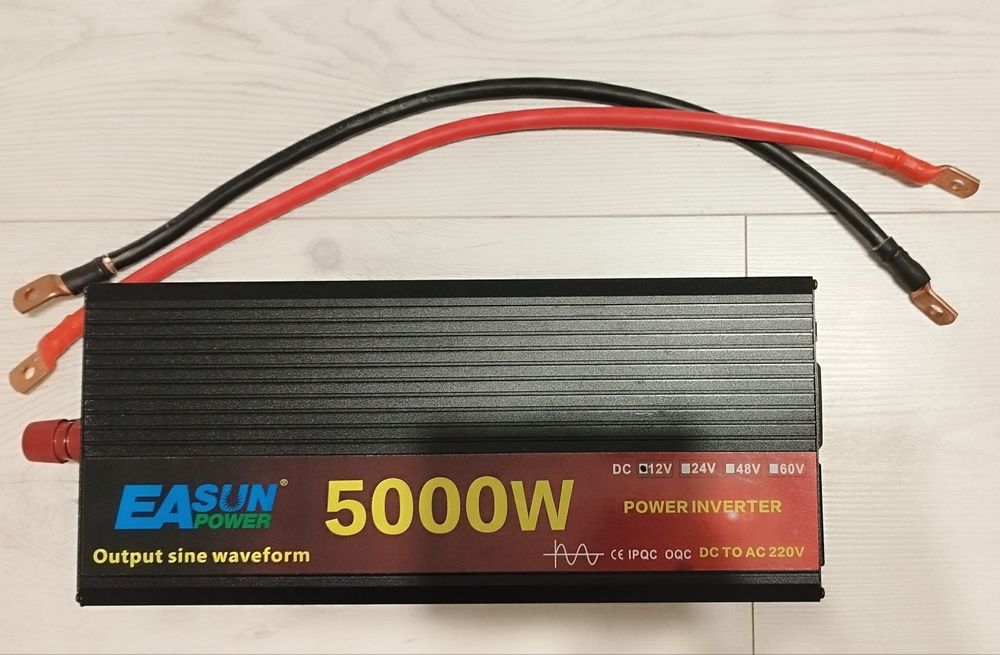 Przetwornica 12V 230V 5000W czysty sinus