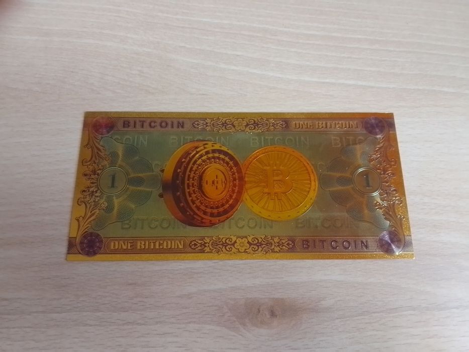 Banknot kolekcjonerski one Bitcoin