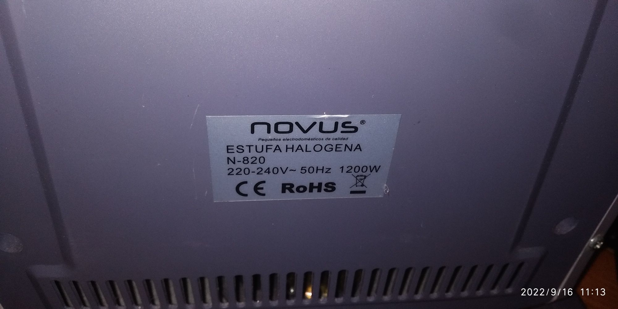 Aquecedor elétrico NOVUS