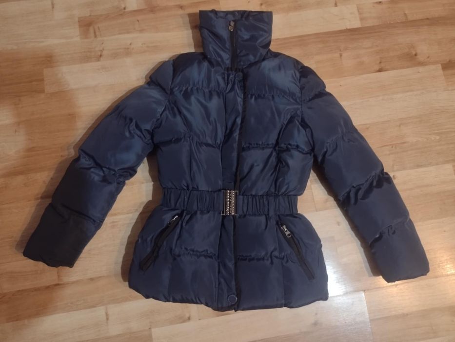 Gruba ciepła kurtka dziewczęca 140