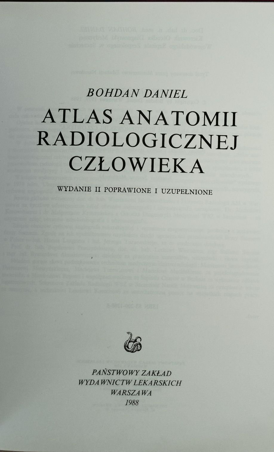 Anatomia radiologiczna Bohdan Daniel