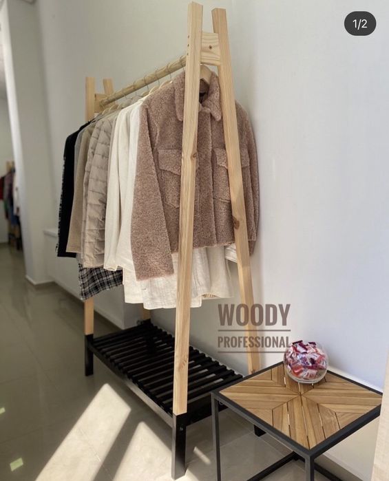 Вішалка Вешалка Стойка напольная для одежды Открытый гардероб