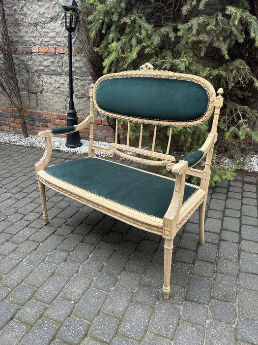 Antyczna Sofa Kanpa Ławka Ludwik Fotel Antyk Po Renowacji Uniakt !