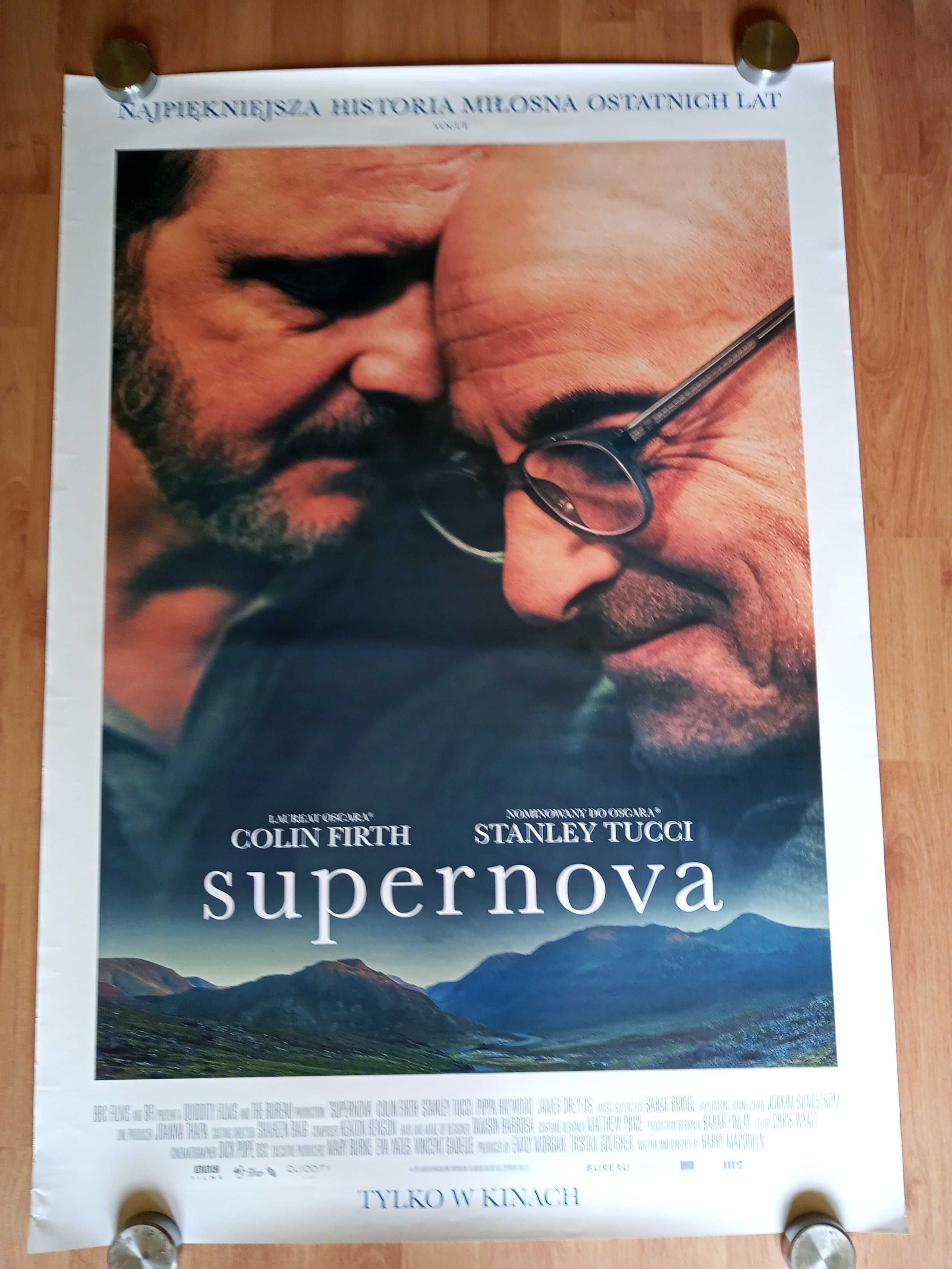 Plakat filmowy SUPERNOVA/Collin Firth/Oryginał z 2021 roku.