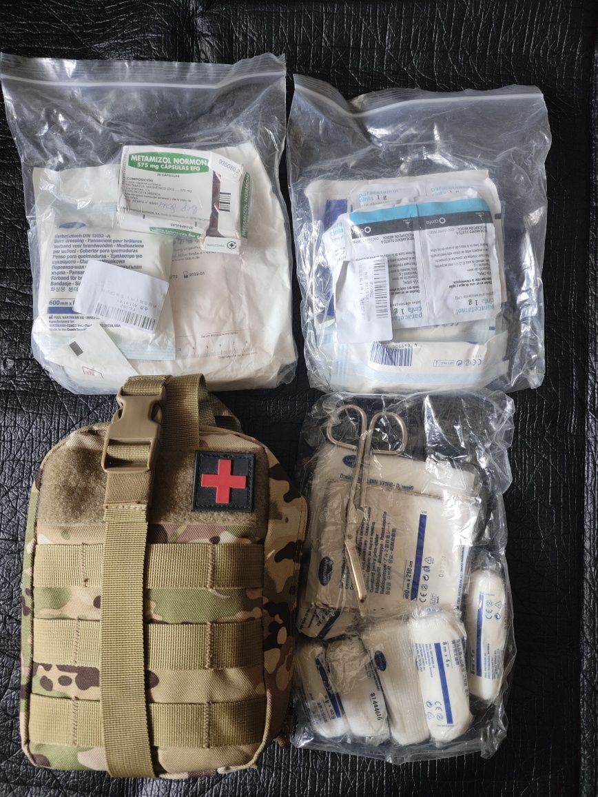 Медично-тактична аптечка. IFAK тактична med kit Aid бойова