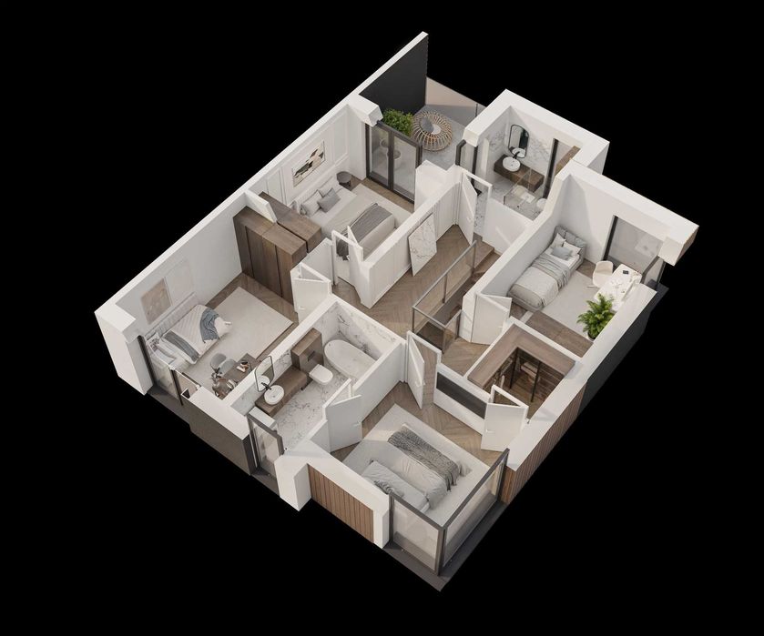 Domy z furtką do lasu – bliźniaki 140 m², działki 600–700 m²