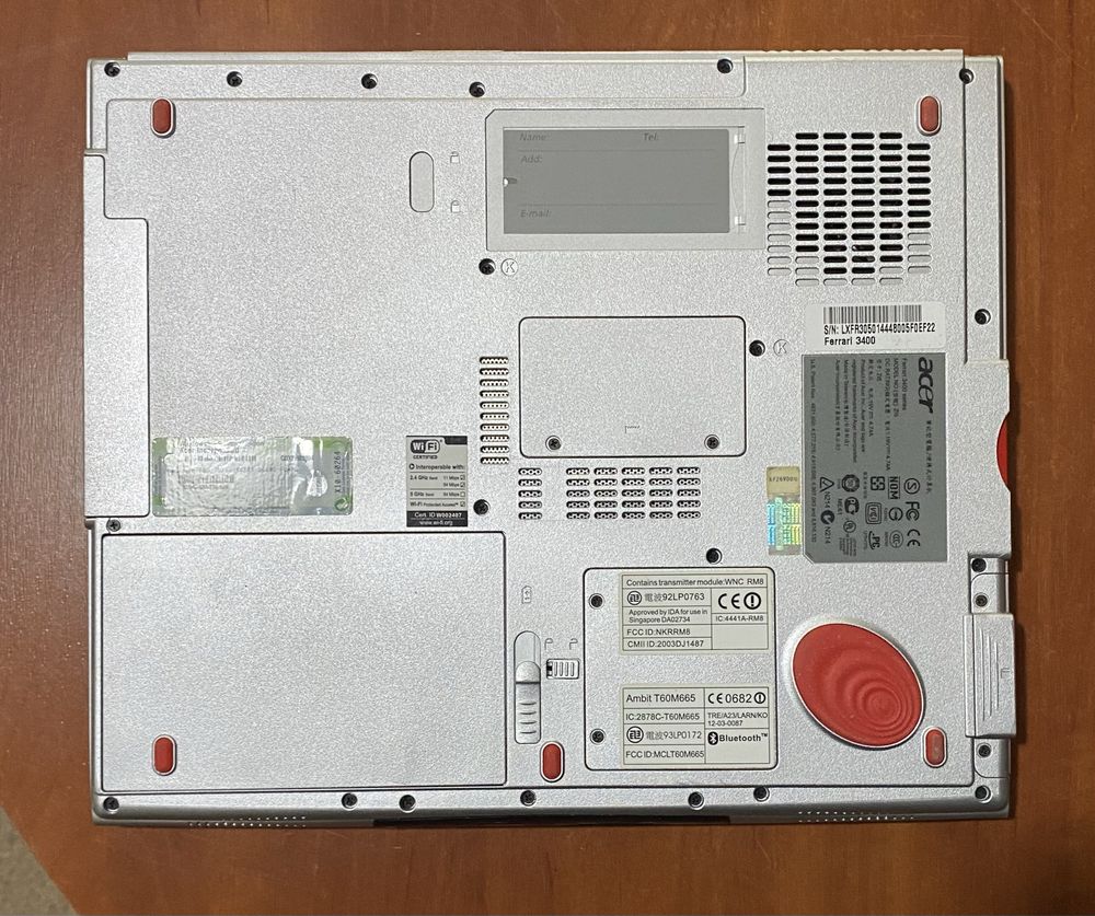 ноутбук Acer Ferrari 3400 15”/ на запчастини! N955