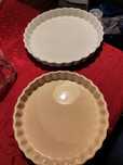 Cena za oba naczynia, forma ceramiczna  do tarty żaroodporne
