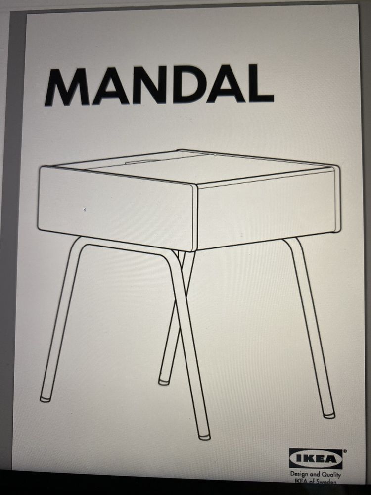 Stolik nocny ikea Mandal