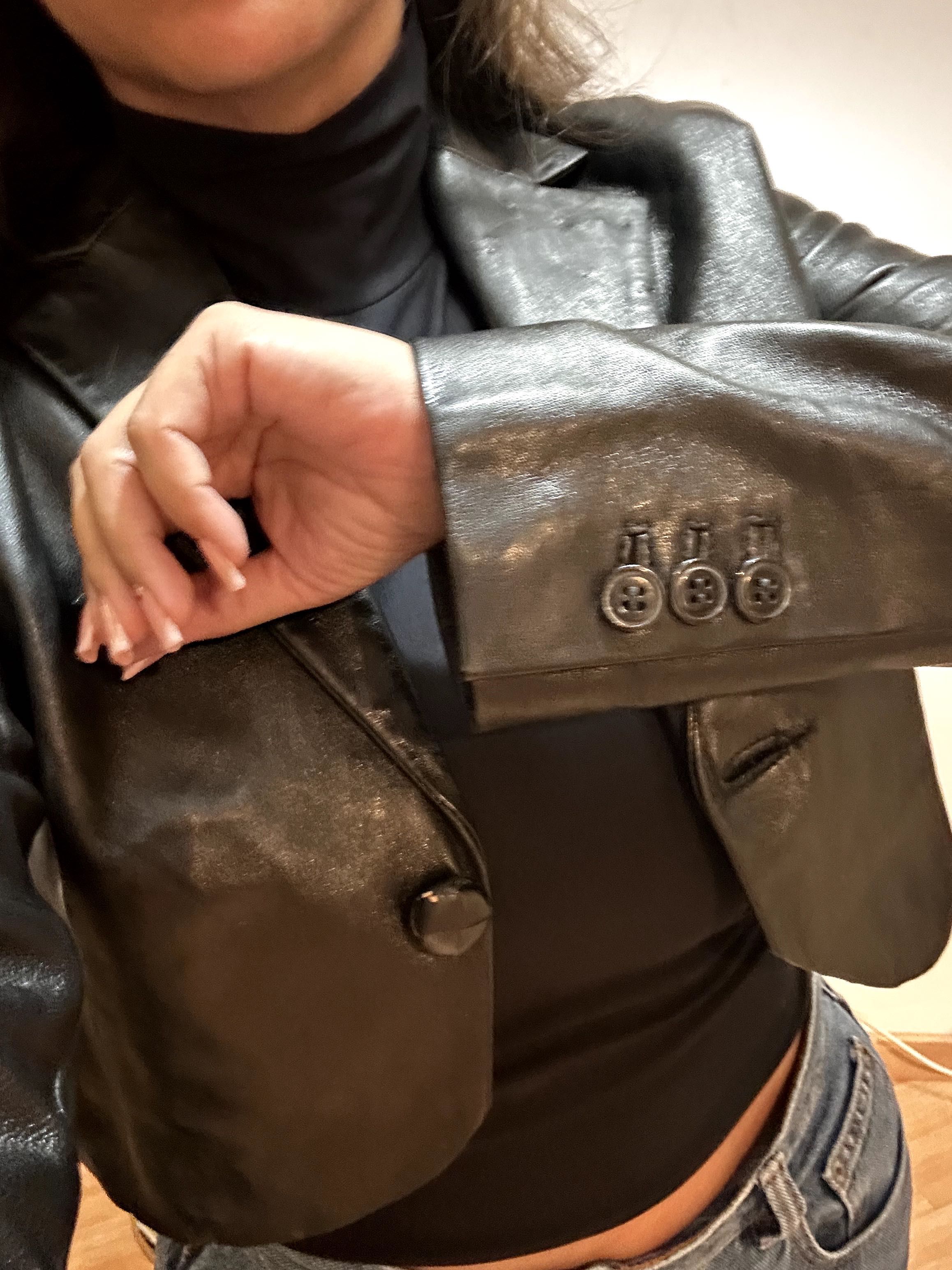 Blazer Cropped Couro