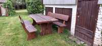 Stół ogrodowy z ławkami, dl 2.5m.