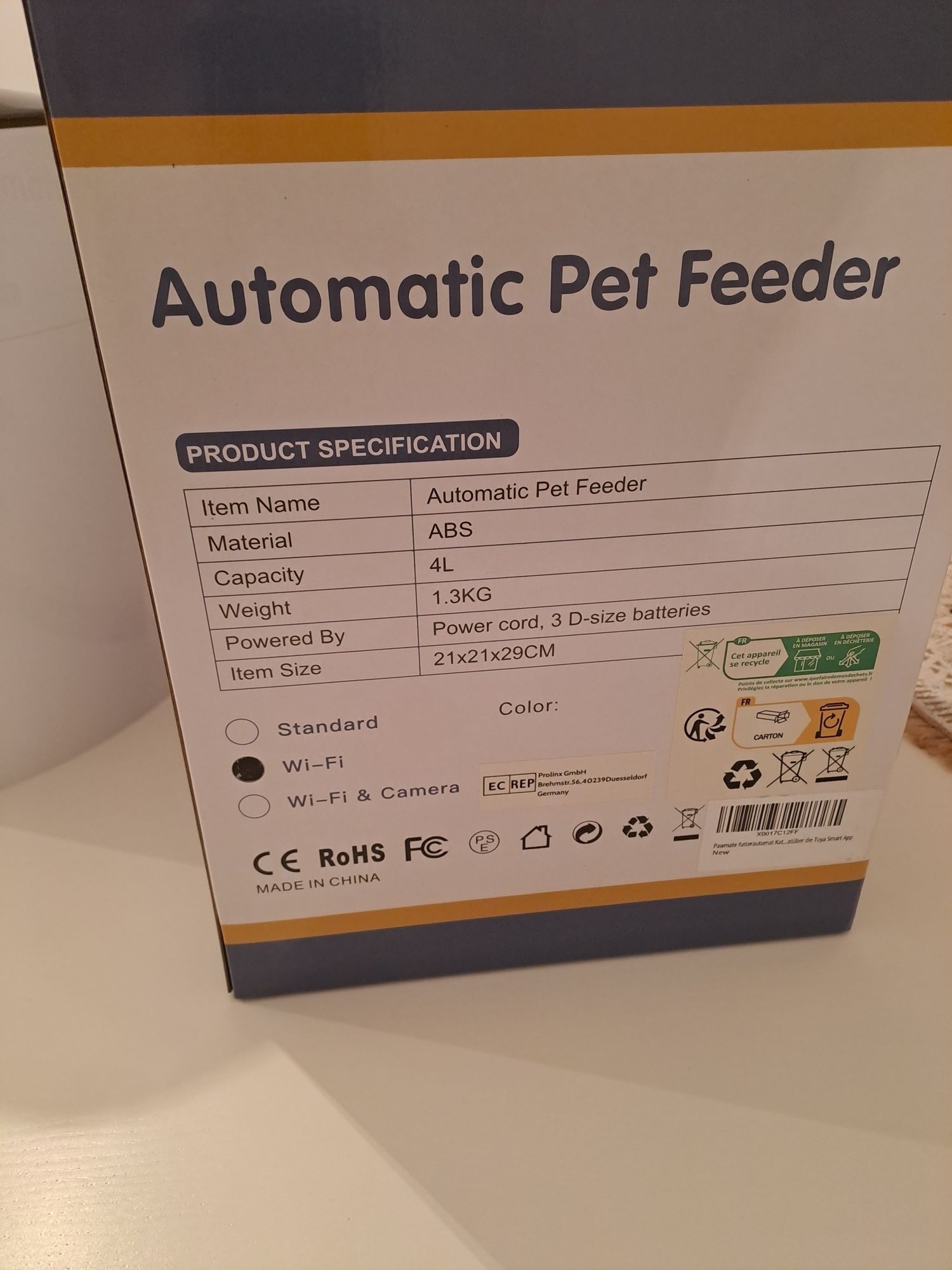 Comedouro/ dispensador de comida automático para gatos/cães NOVO