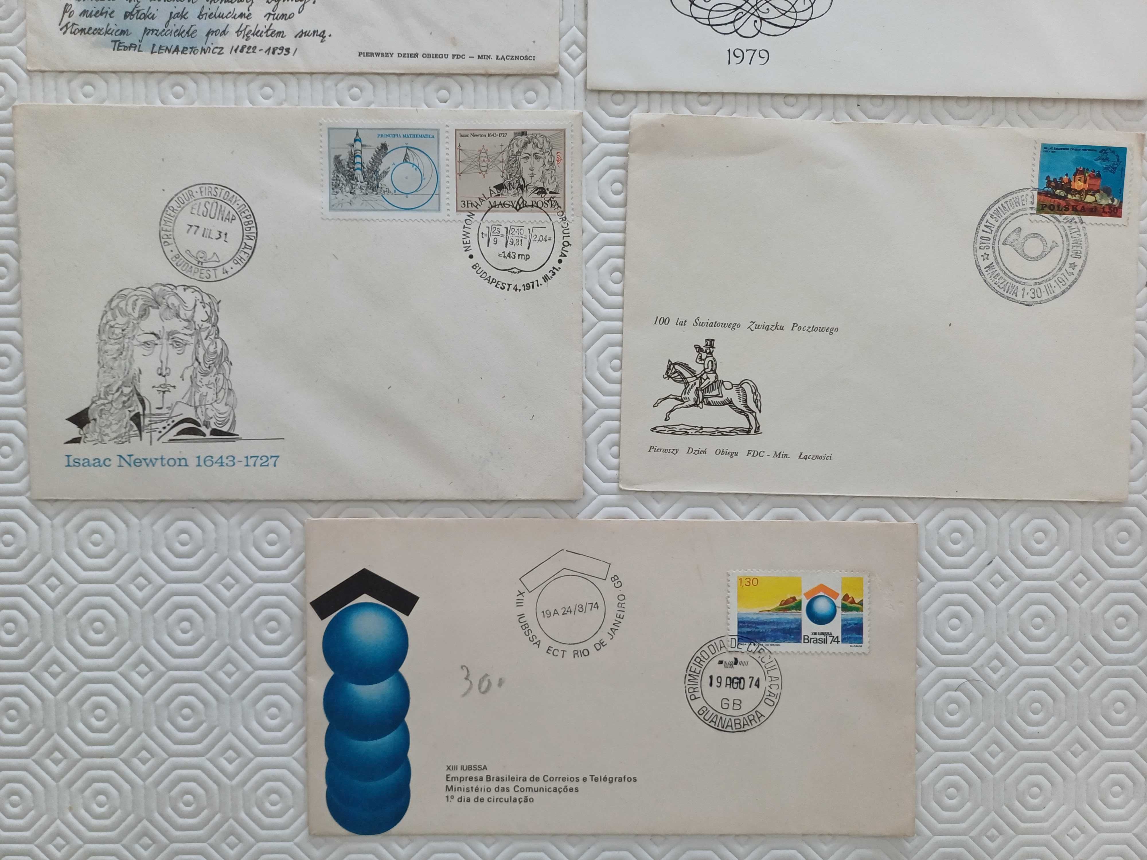 Filatelia - Lote de 17 FDC diversos