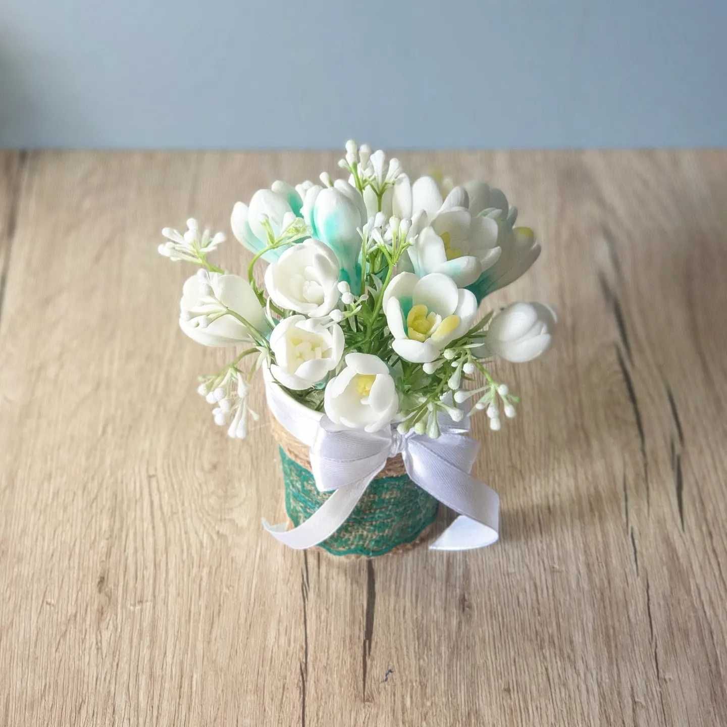 букет подснежников из мыла