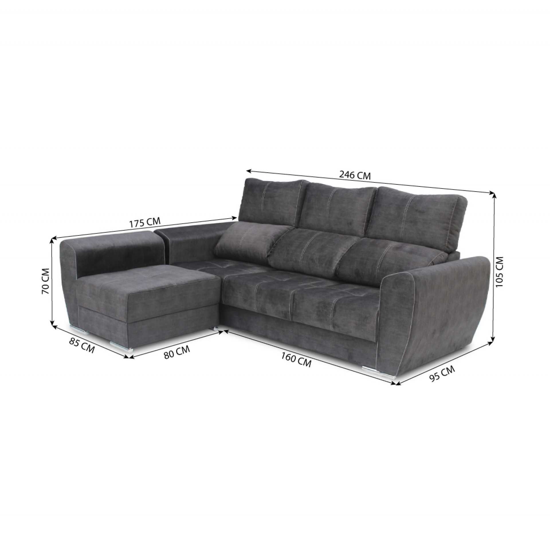 Sofá com Chaise JOM Paris