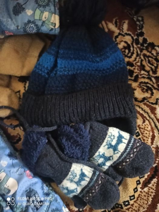 Зимний комбинезон на 1-1,5 года на овчине