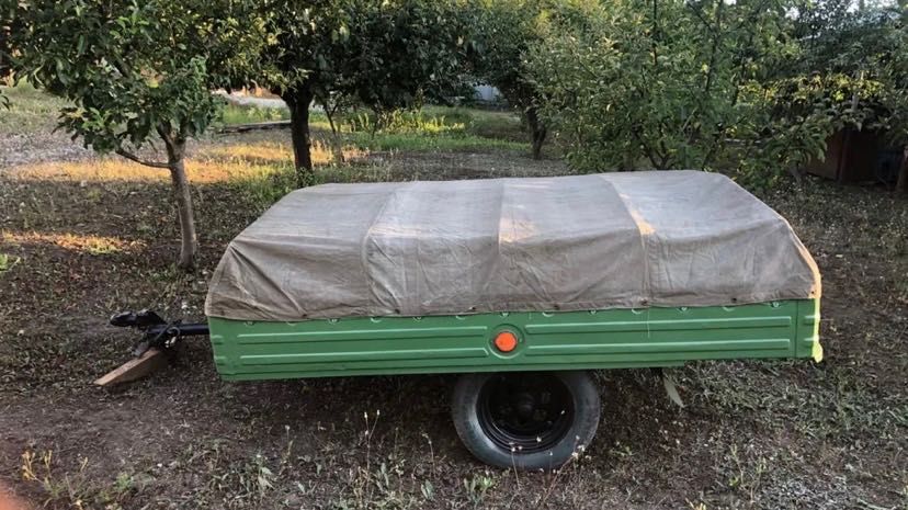 Прицеп с палаткой, тентом и дугами - 2 в 1 - 2100х1700х350 - БАЗ-8142