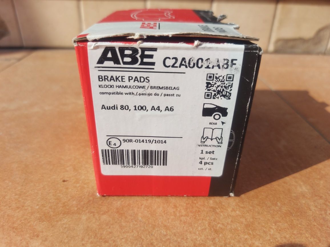 C02A001ABE ABE Тормозные задние колодки Audi 80, 100, А4, A6