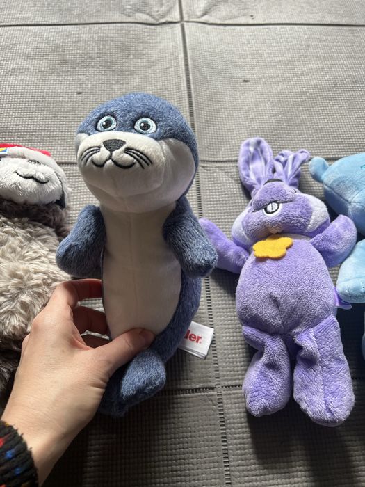 Maskotki szop, foka, królik, miś