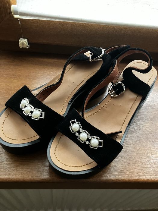 Босоніжки замш 37 розмір 24 см