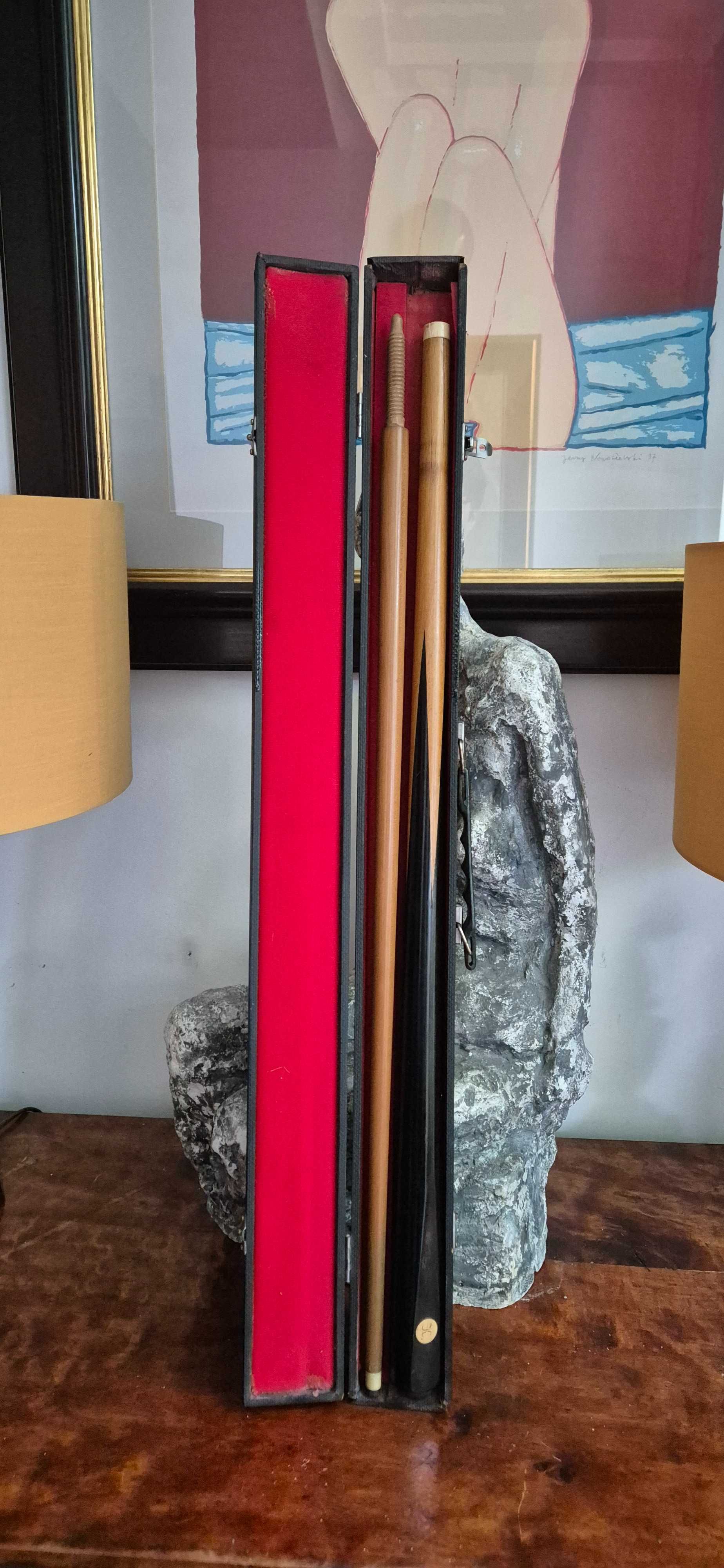 Profesjonalny kij do snookera bilarda w etui