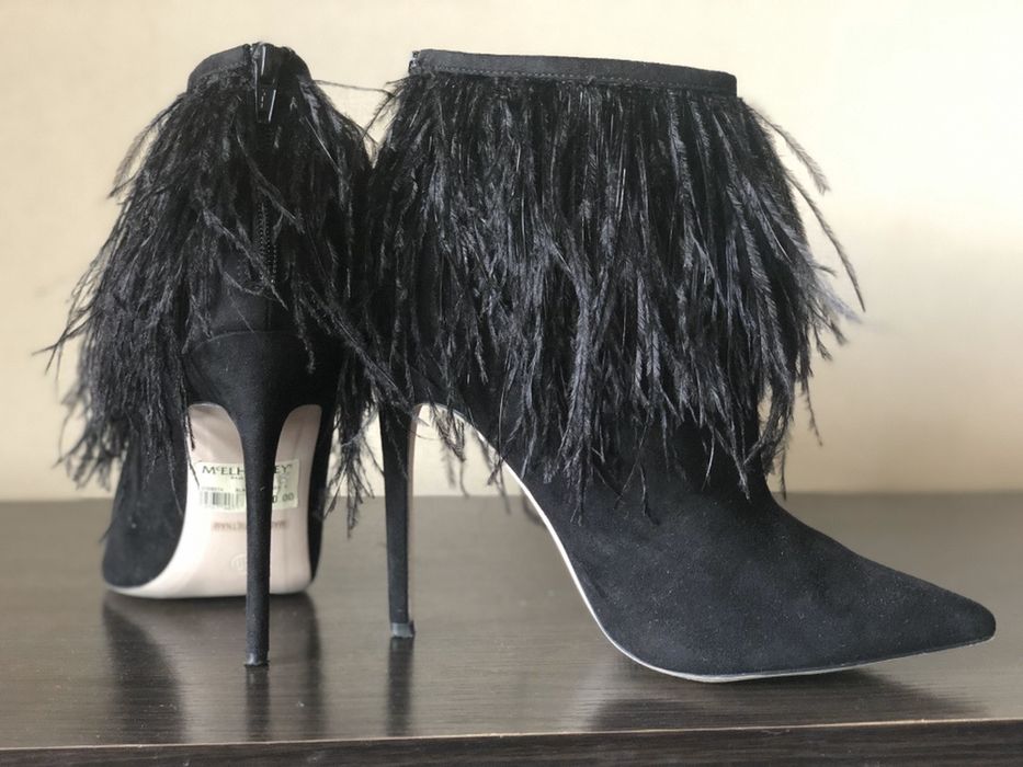 Ботильоны ботинки туфли чёрные