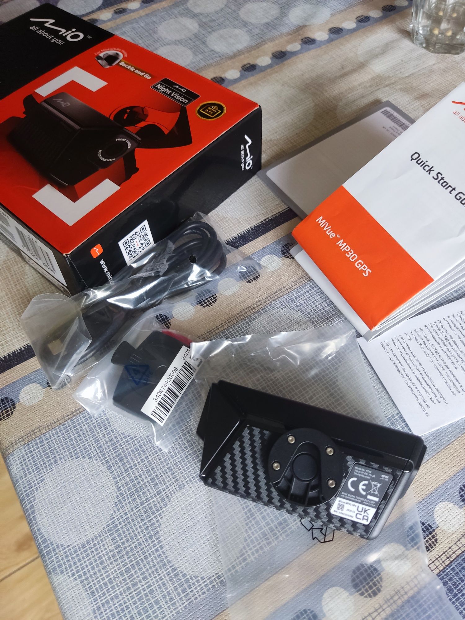 Kamera motocyklowa na kask Mio Mp30 gps