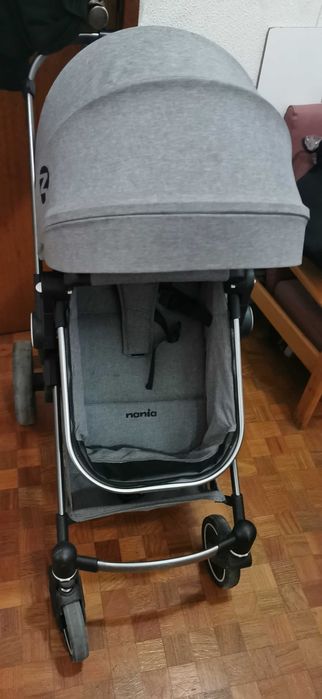 Carrinho de bebé nania 3 em 1 em bom estado