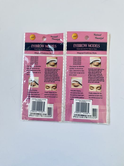 Lash Brow Szablony do brwi 10 kształtów x 2