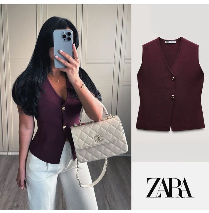 Жилет zara тренд.