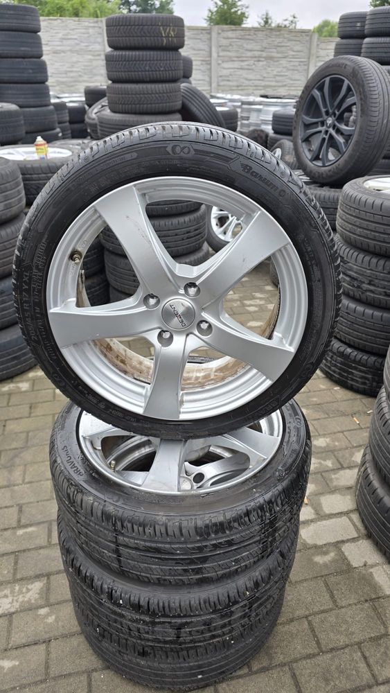 Felgi 17” 4x108 z letnimi oponami Barum 205/45 R17