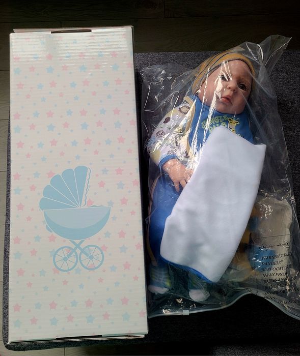 Силікована колекційна лялька реборн Reborn NPK хлопчик Льова[вінілова