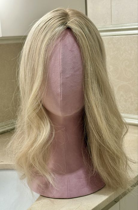 Naturalny toper blond 45–50 cm – jak nowy, front lace