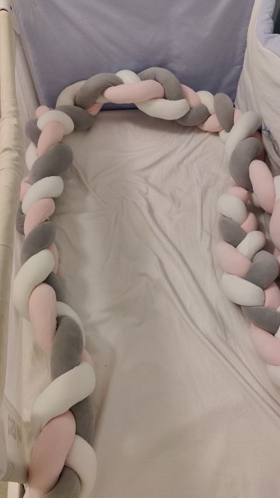 Trança protetora berço / braided crib protector 3.90m
