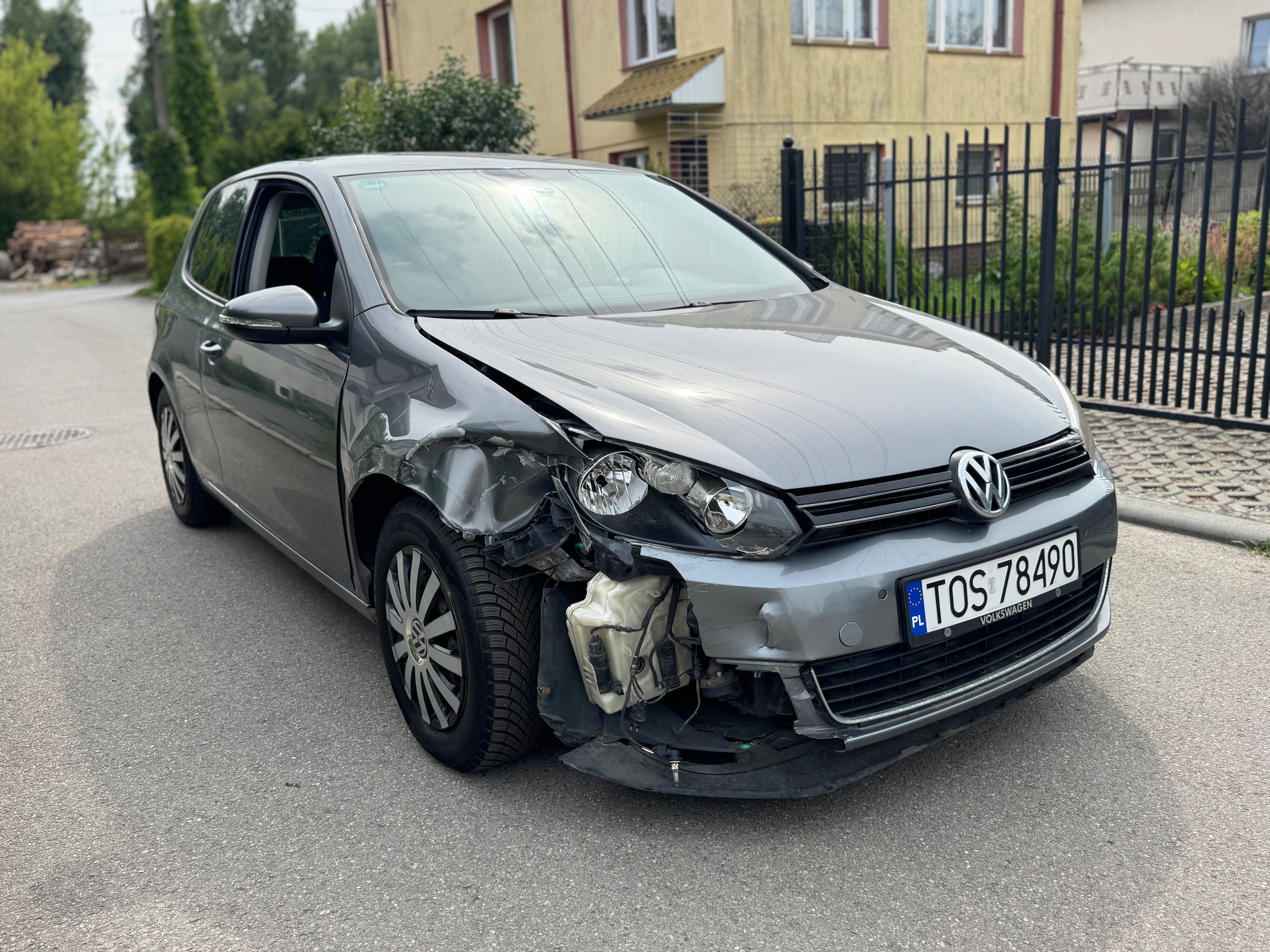 VW Golf 6 uszkodzony 2009 1.4 tsi