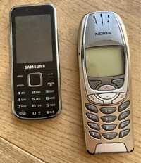 Dwa aparaty telefoniczne Nokia i Samsung