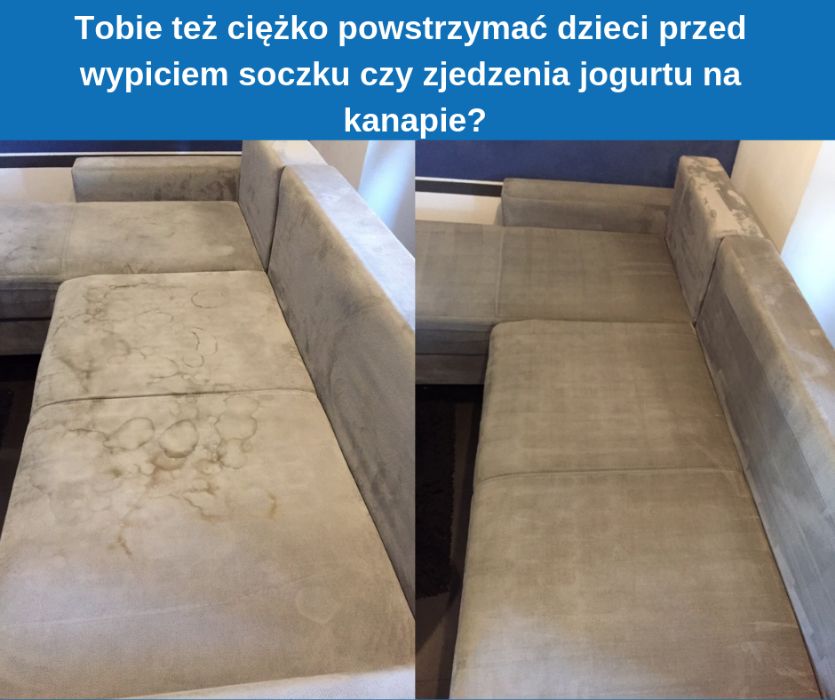 Pranie tapicerki/kanapy + Suszenie = krótki czas schnięcia! Promocja!